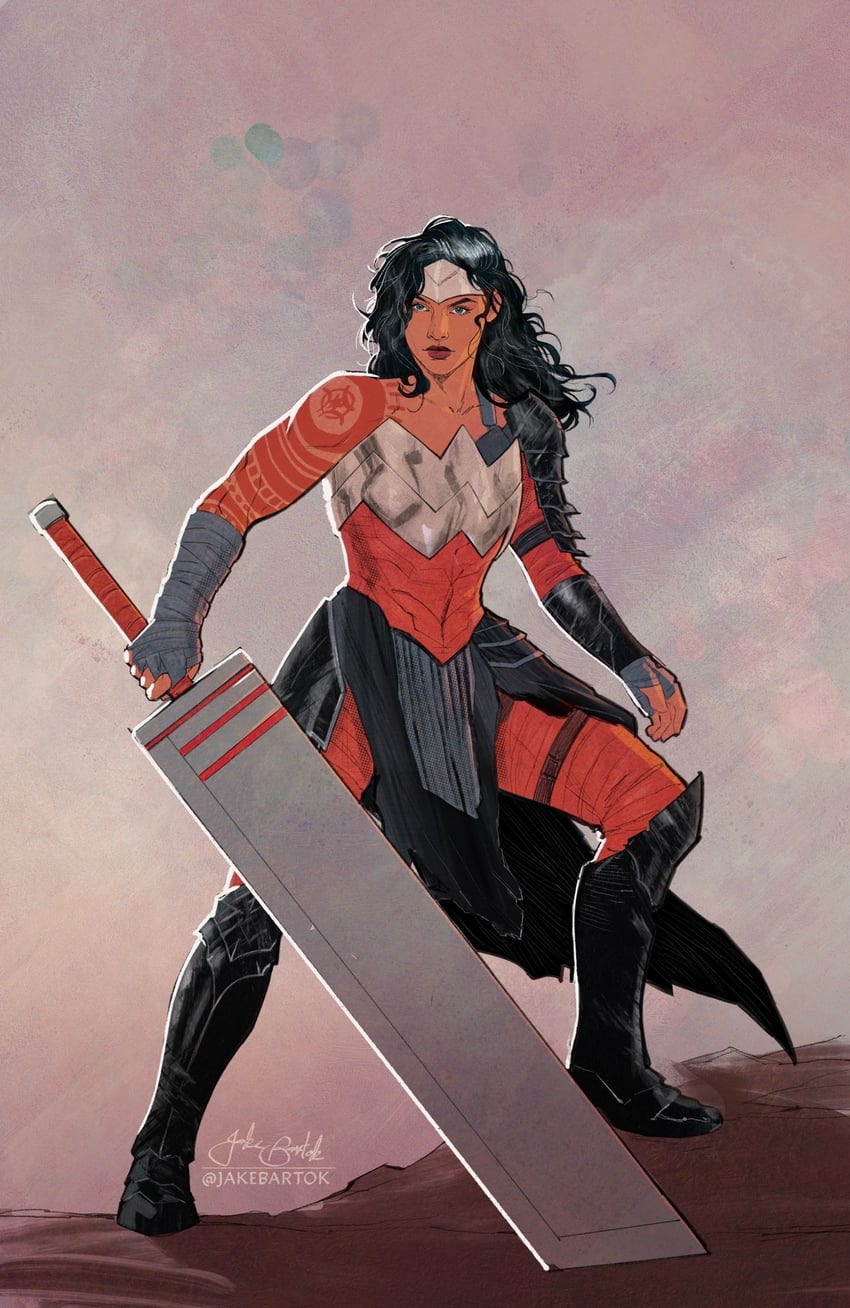 wonder woman (dc comics and 3 more) drawn by jr_bartok