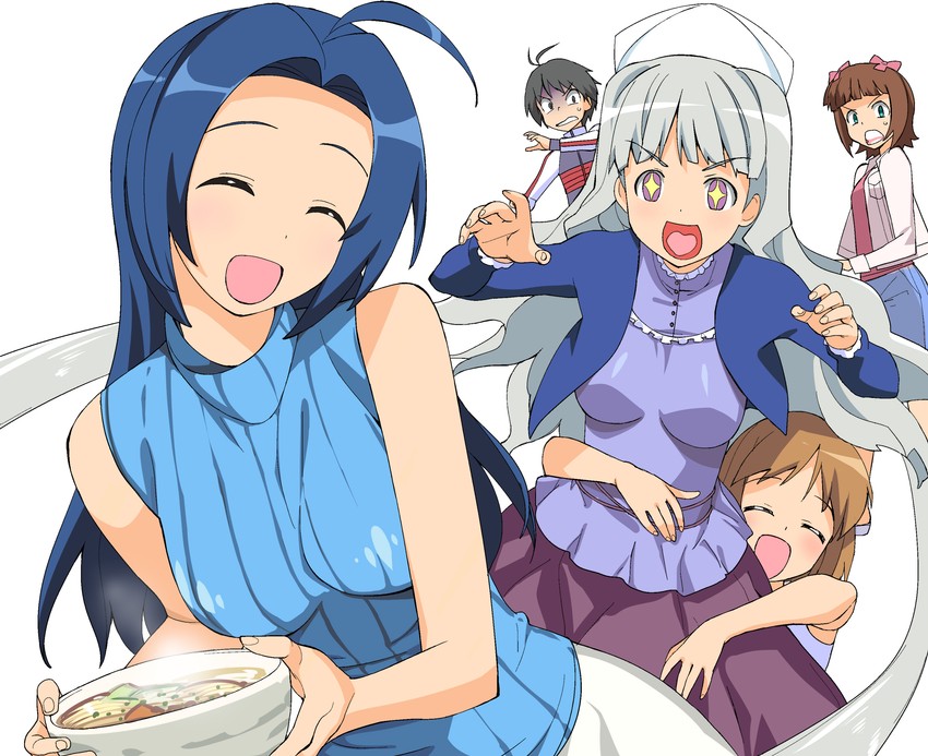 amami haruka, kikuchi makoto, shijou takane, miura azusa, hagiwara yukiho, and 1 more (idolmaster and 1 more) drawn by a1_(initial-g)