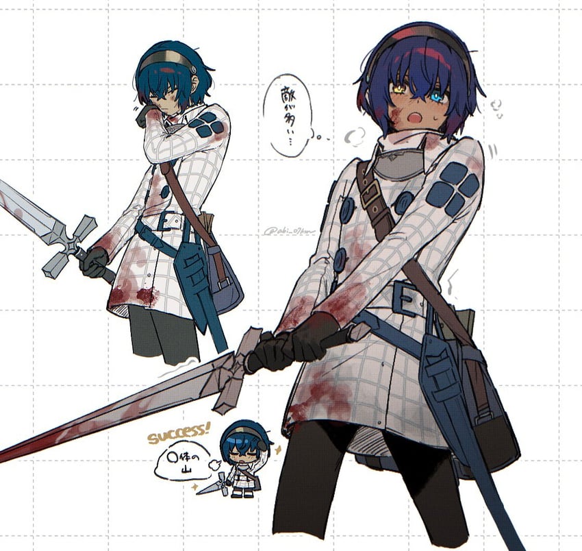 protagonist (metaphor: refantazio) drawn by abi_07km