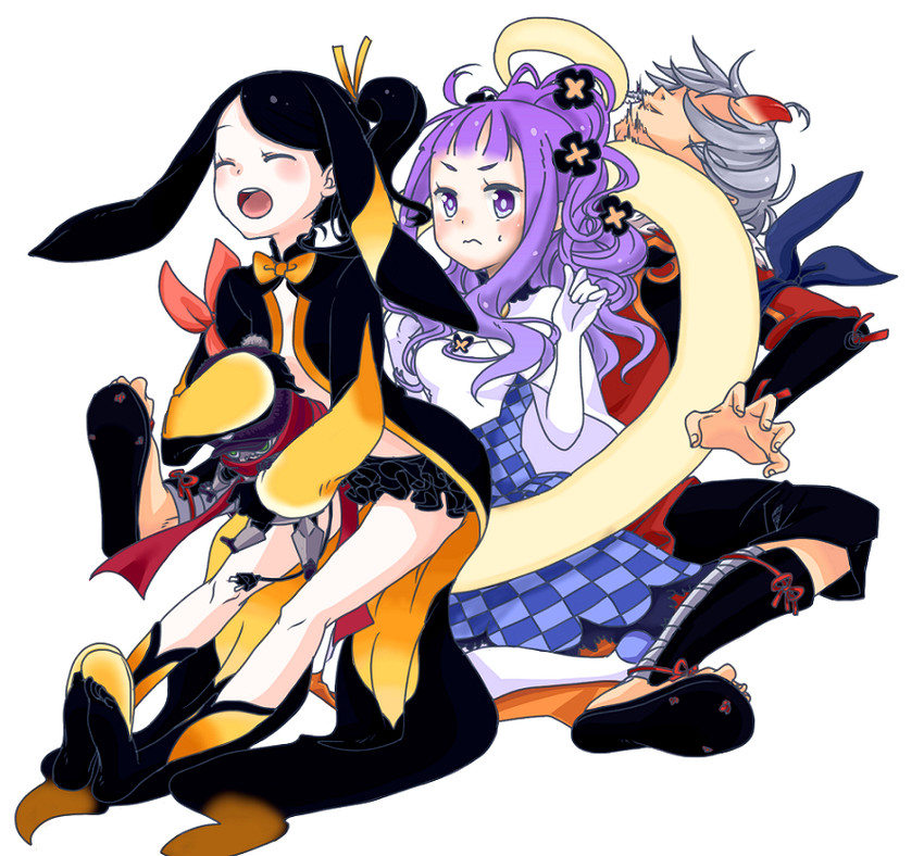 pariet, spinel, and kagerou (summon night and 1 more) drawn by cacao_(99chocolove99)
