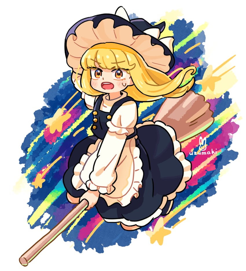 kirisame marisa (touhou and 1 more) drawn by uzumaki_osushi