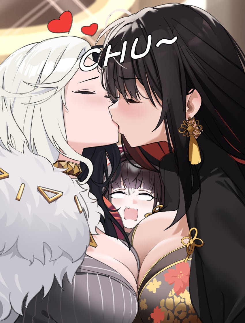 rosanna, sakura, and moran (goddess of victory: nikke) drawn by kino09156588