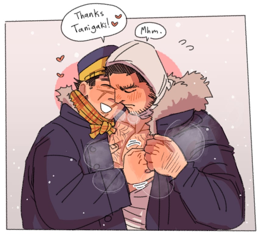 sugimoto saichi and tanigaki genjirou (golden kamuy) drawn by foazycozy