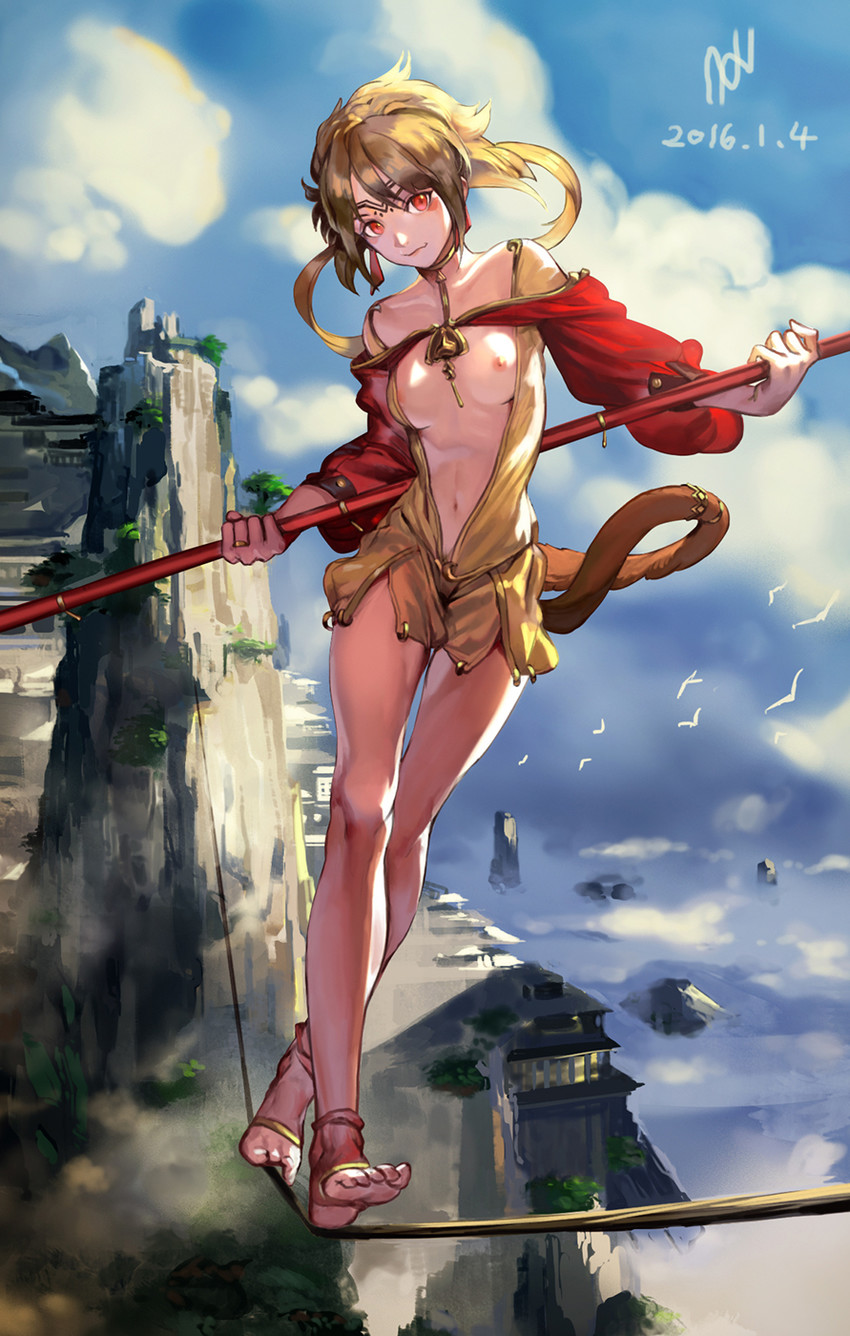 sun wukong (original and 1 more) drawn by naji_yanagida