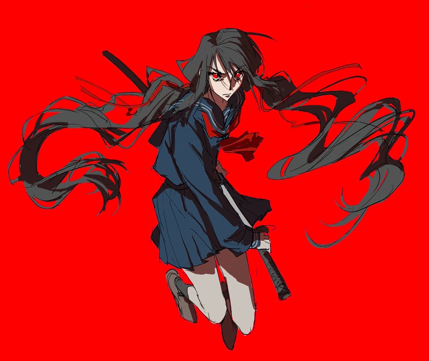 kisaragi saya (blood-c and 1 more) drawn by icecoldblackfuel