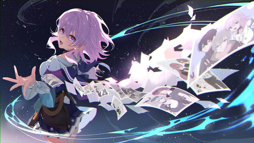 trailblazer, firefly, kafka, march 7th, caelus, and 14 more (honkai and 1 more) drawn by menomanome