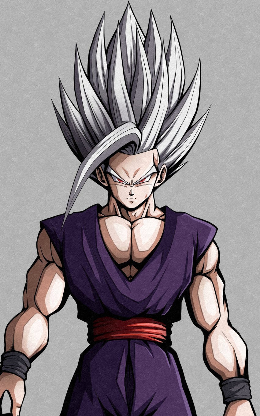 son gohan and gohan beast (dragon ball and 2 more) drawn by act_(act_1113)