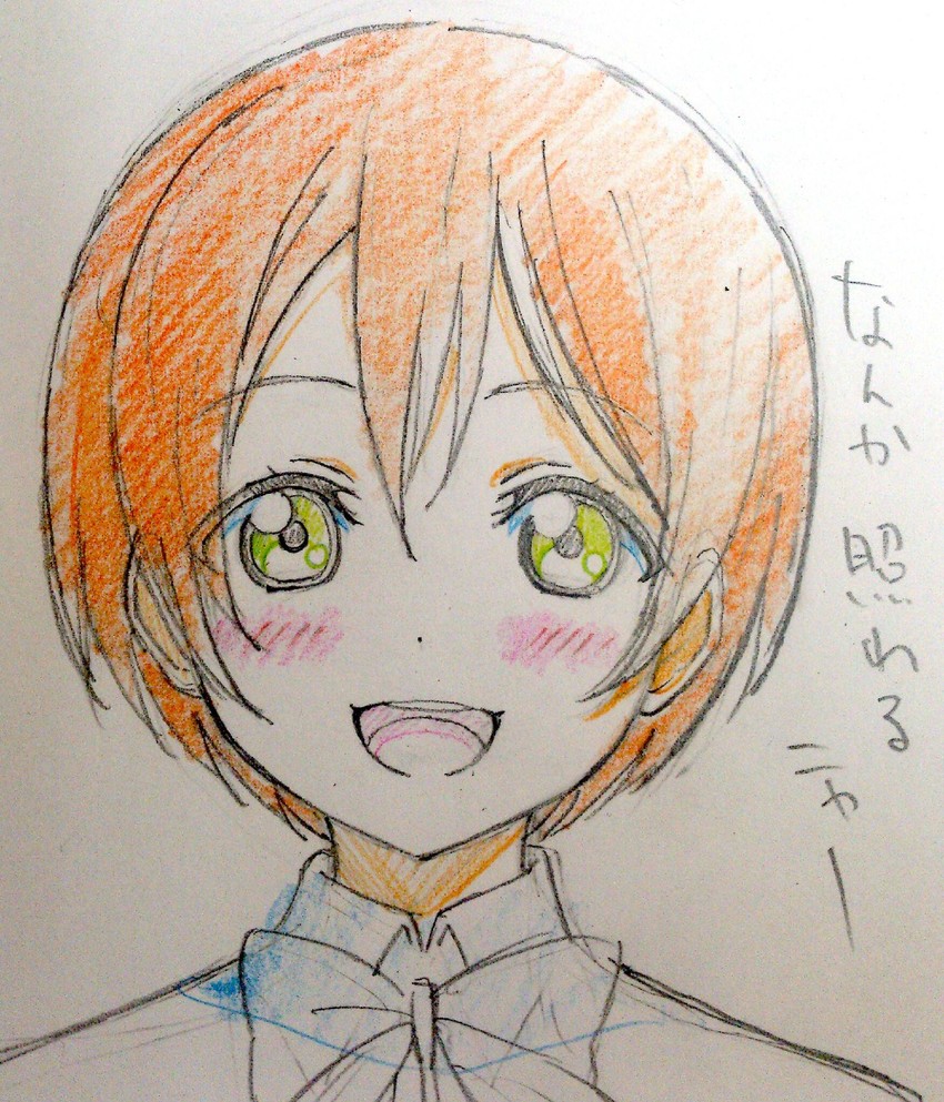 hoshizora rin (love live! and 1 more) drawn by murota_yuuhei