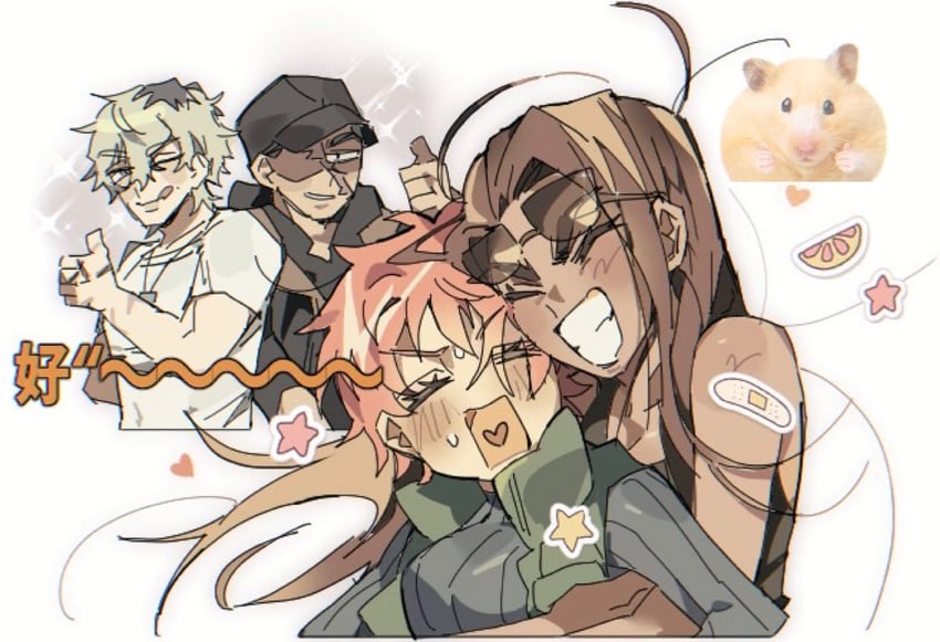 hyuna, dewey, and isaac (alien stage) drawn by dokusuji_(kw9onou58)
