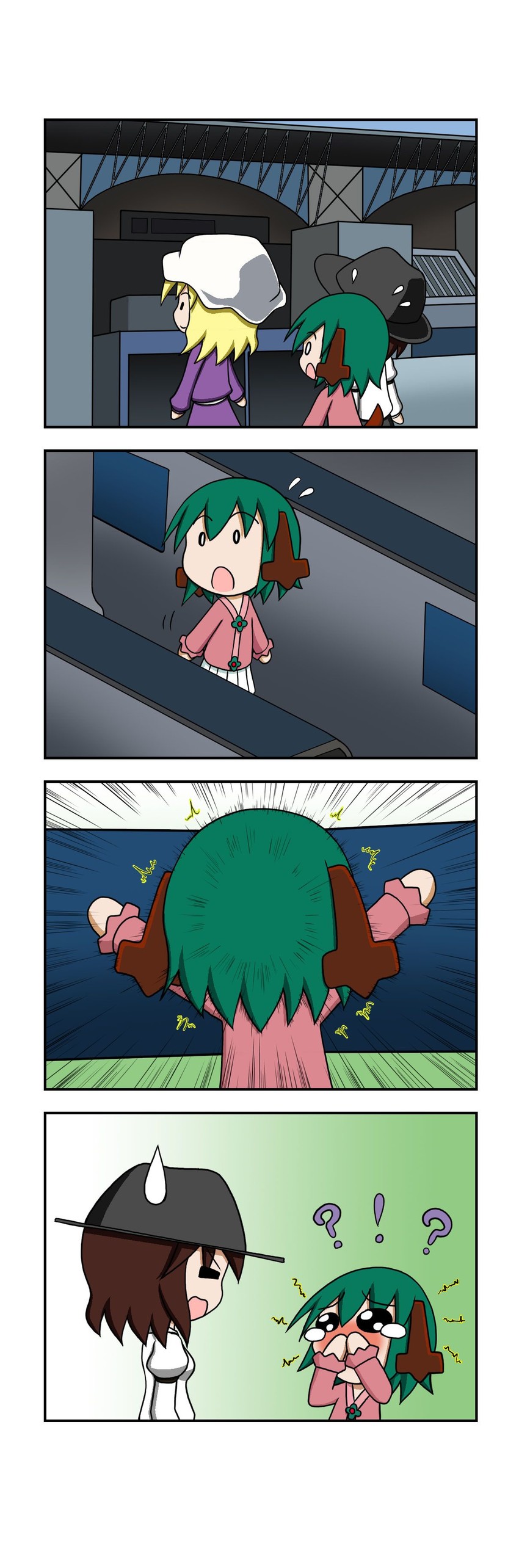 usami renko, maribel hearn, and kasodani kyouko (touhou) drawn by rakugaki-biyori