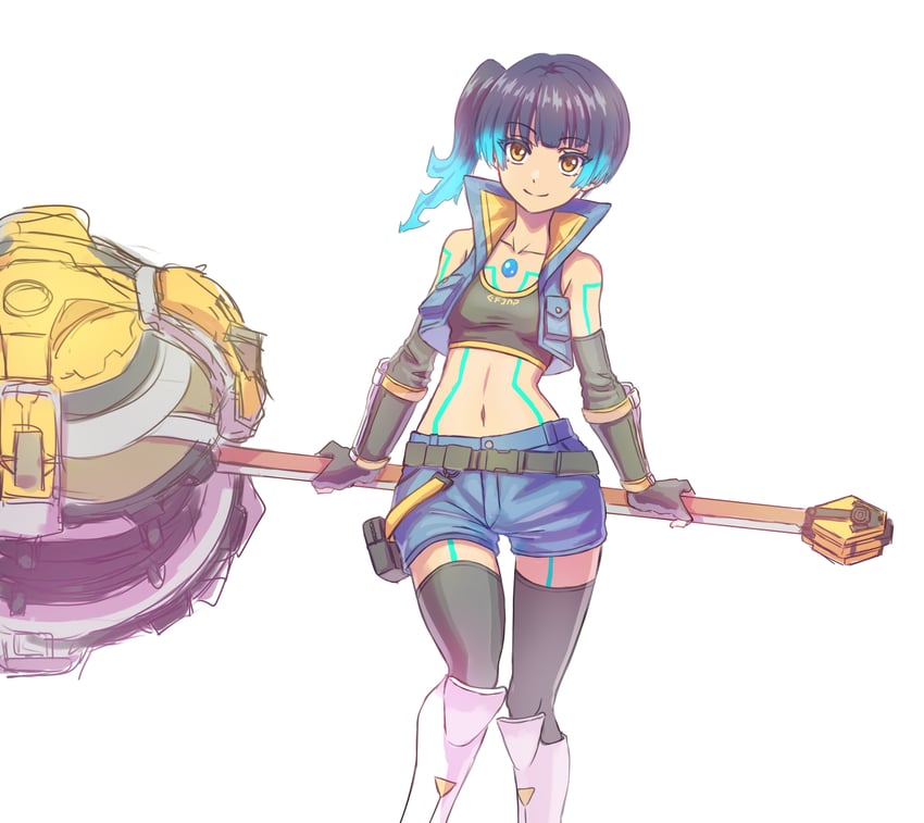 sena (xenoblade chronicles and 1 more) drawn by gari