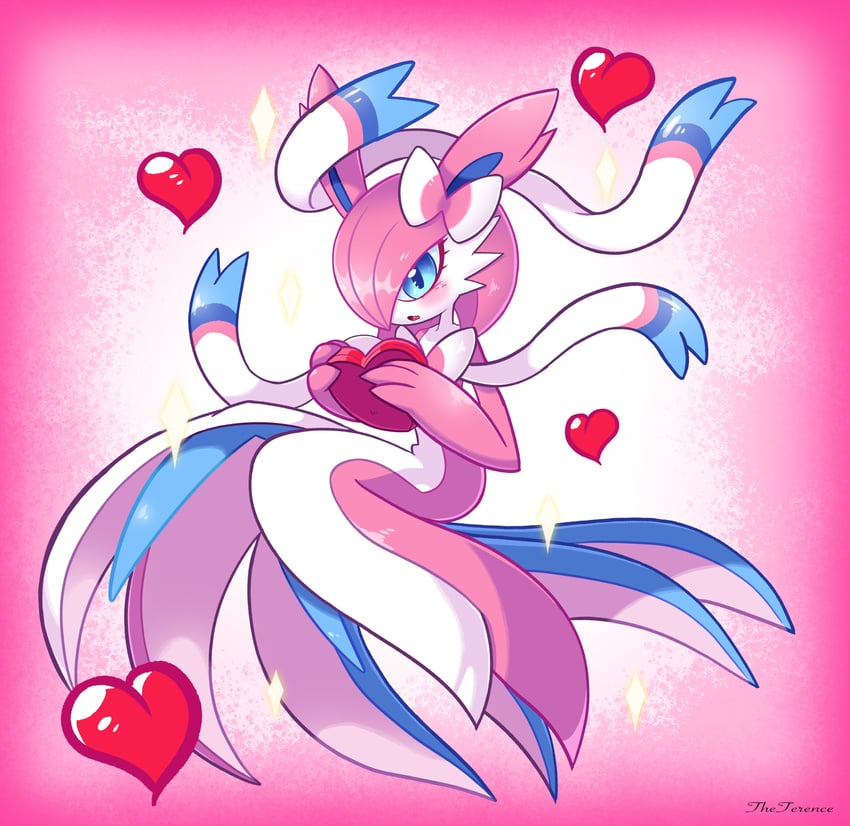 gardevoir and sylveon (pokemon and 1 more) drawn by theterence94