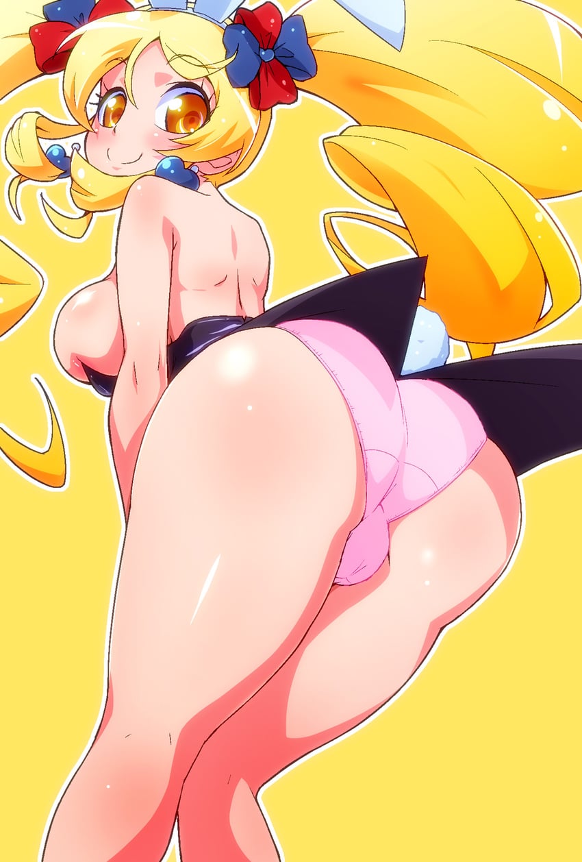 oomori yuuko and cure honey (precure and 1 more) drawn by ryuuta_(cure_ryuuta)