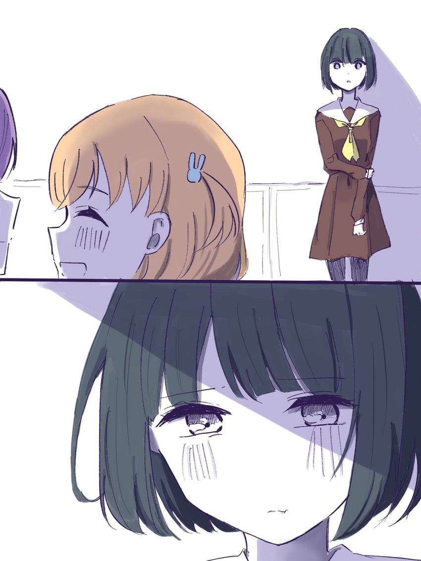 hinoshita kaho, otomune kozue, and momose ginko (love live! and 1 more) drawn by tikuwa_l