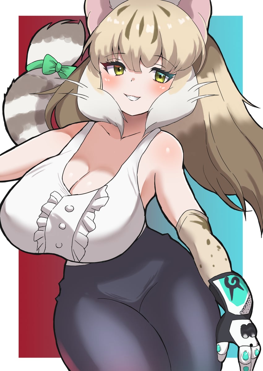 jungle cat (kemono friends and 1 more) drawn by lepus_(qw_ude_2nd)