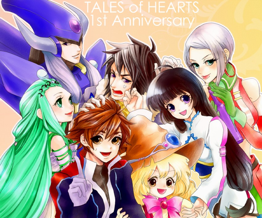 kohaku hearts, beryl benito, kor meteor, hisui hearts, lithia spodumene, and 2 more (tales of and 1 more) drawn by mina03