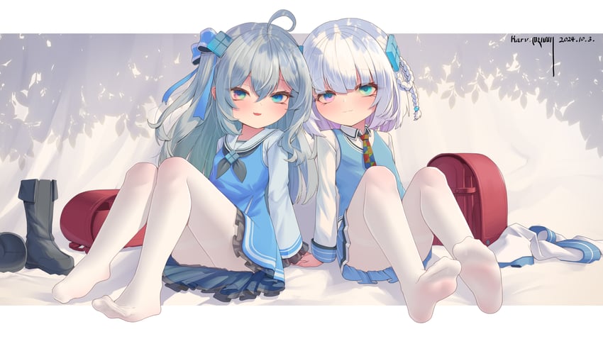 madobe ichika and madobe tooko (original and 4 more) drawn by karv
