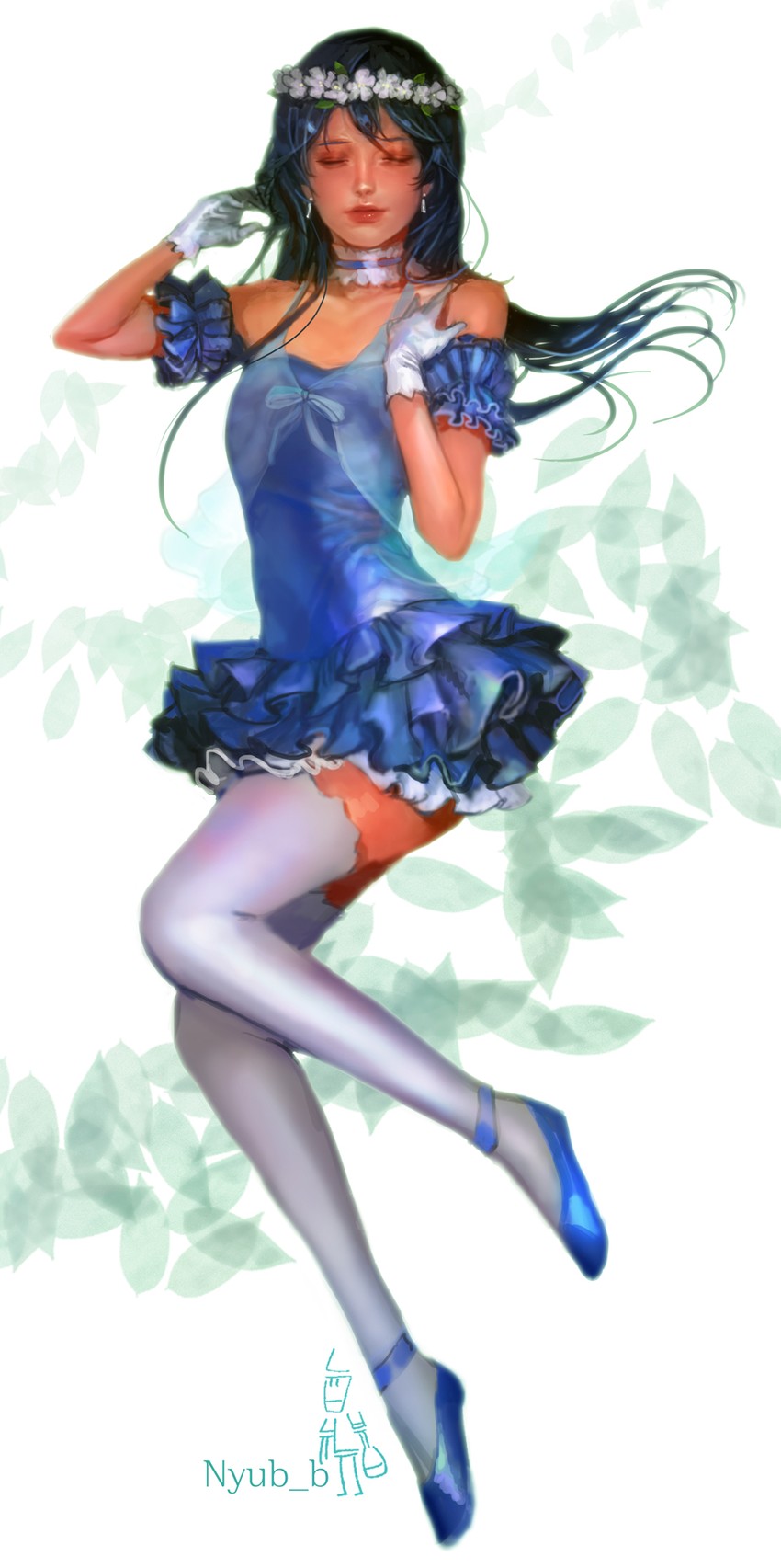 sonoda umi (love live! and 1 more) drawn by nyubb