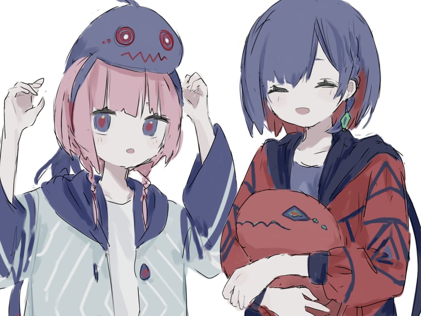 kaf, rim, laplace, and hastur (kamitsubaki studio) drawn by toyau_(toa_rui)