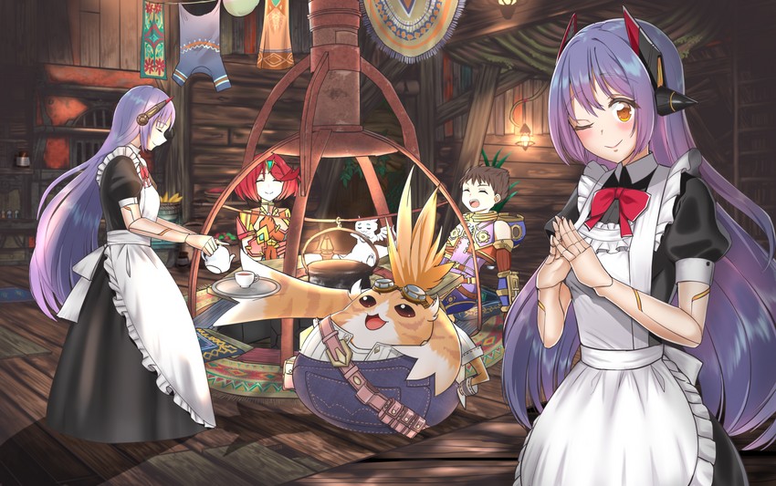 pyra, rex, poppi, poppi qtpi, and tora (xenoblade chronicles and 1 more) drawn by ii_tea