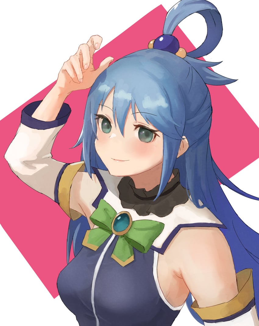 aqua (kono subarashii sekai ni shukufuku wo!) drawn by hollow_(siglopur)