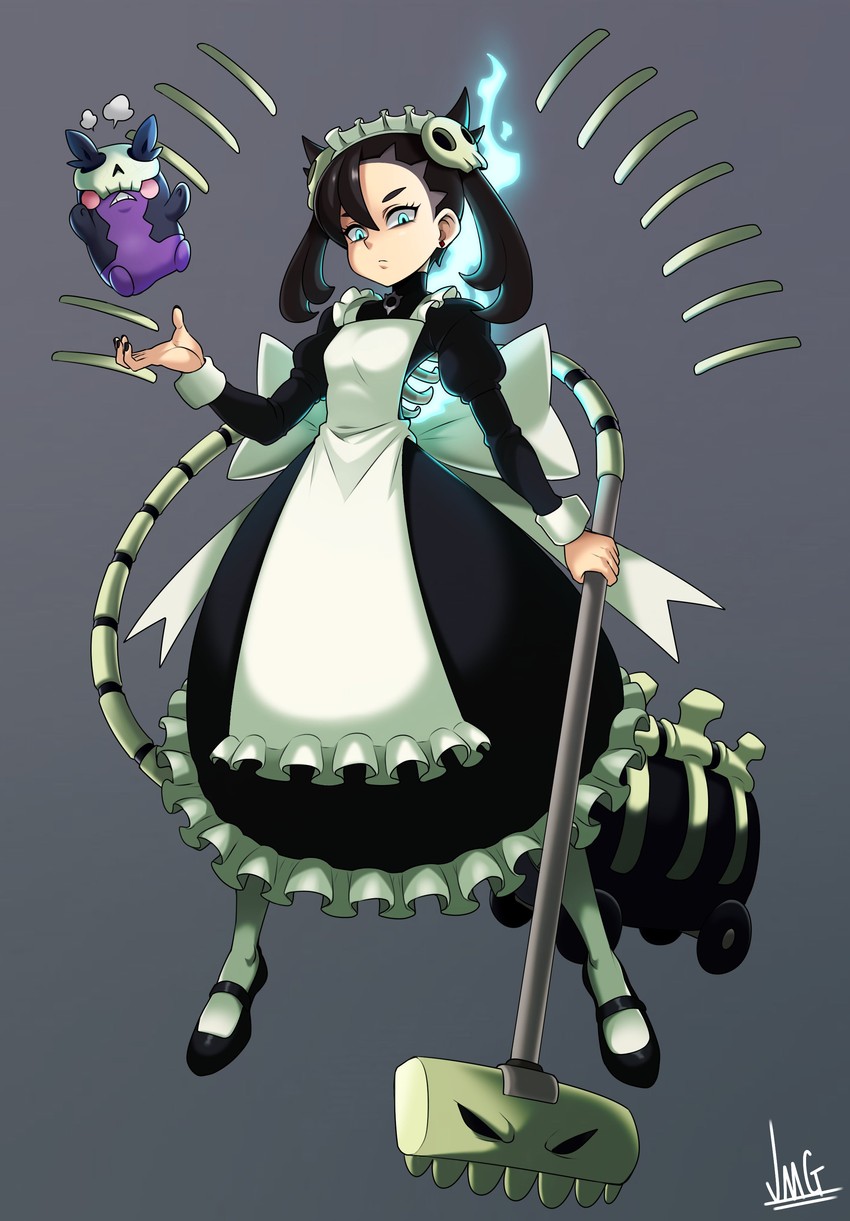 marnie, morpeko, and bloody marie (pokemon and 2 more) drawn by jmg