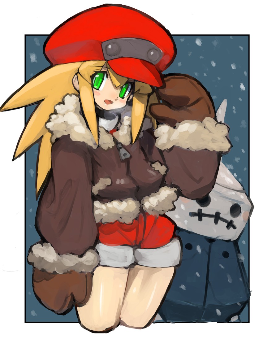 roll caskett (mega man and 1 more) drawn by dakusuta
