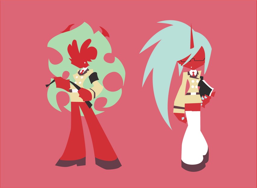 kneesocks and scanty (panty & stocking with garterbelt) drawn by omi7150069