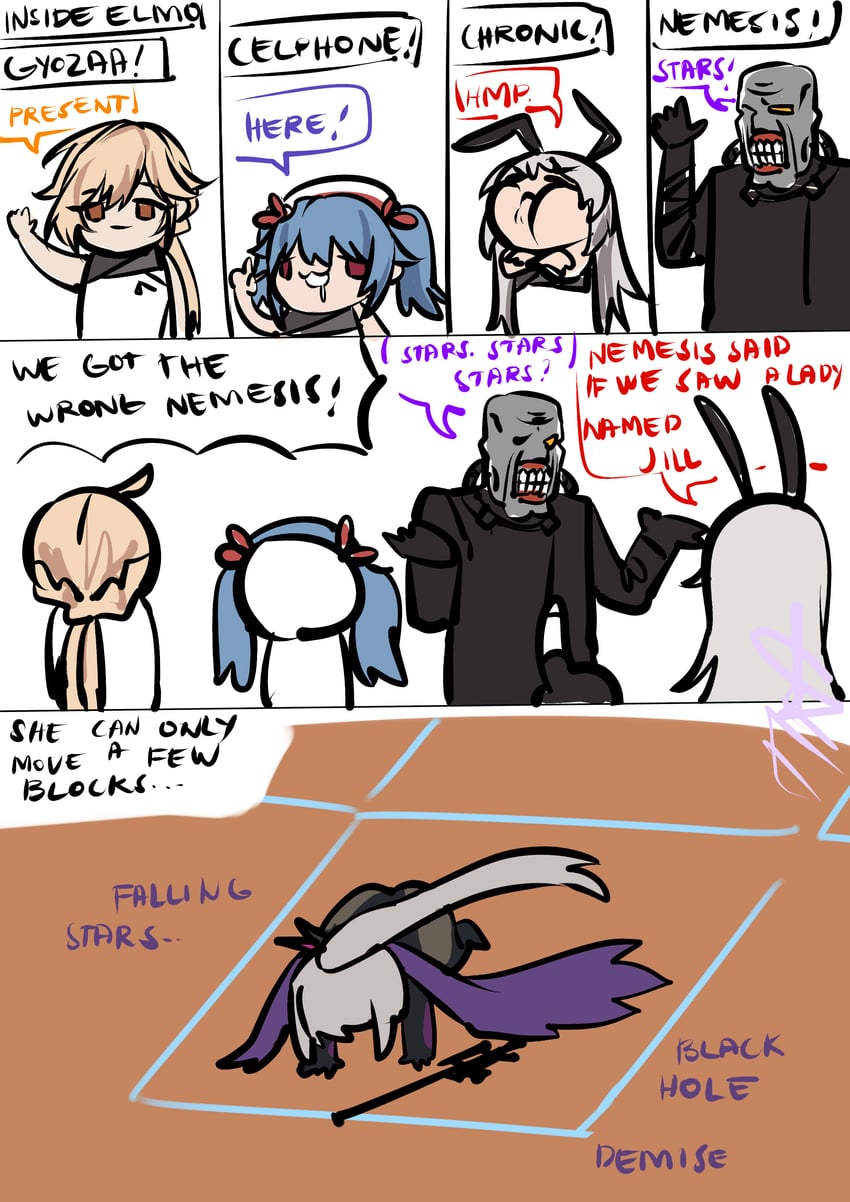 ots-14, groza, colphne, nemesis, and krolik (girls' frontline and 3 more) drawn by tira_(tiiramiiisu2)