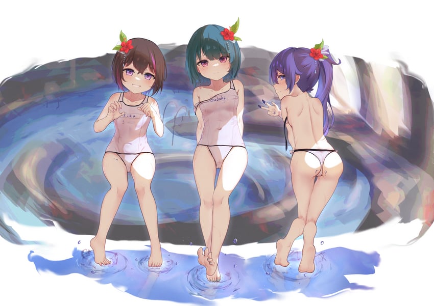 takase rio, aihara tsubaki, and yuuki riku (ongeki) drawn by shirose_08s