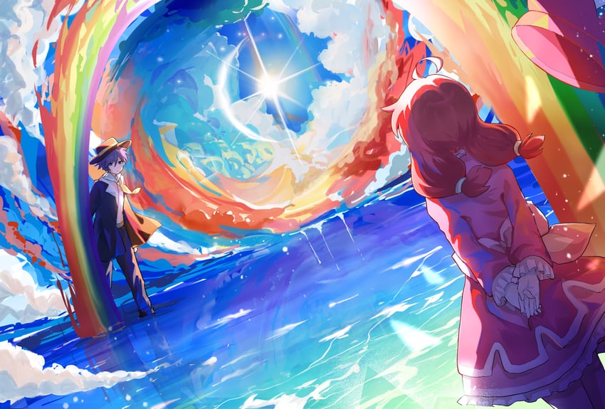 fine and rein (fushigiboshi no futago hime) drawn by akirarec