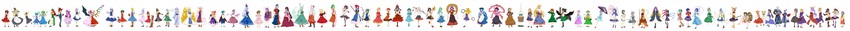 hakurei reimu, kirisame marisa, remilia scarlet, flandre scarlet, izayoi sakuya, and 76 more (touhou and 11 more) drawn by dango_ya