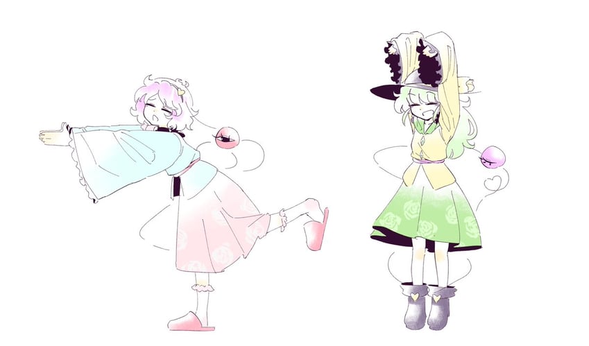 komeiji koishi and komeiji satori (touhou and 1 more) drawn by satria_(knight-san)