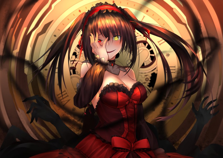 tokisaki kurumi (date a live and 1 more) drawn by mr2d