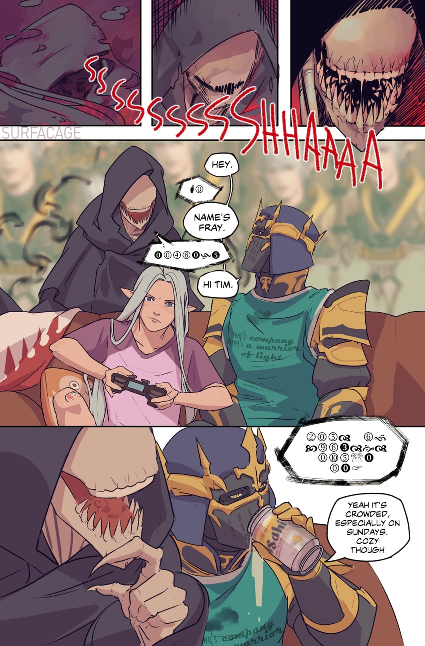 fray myste, voidsent, reaper avatar, and myste (final fantasy and 1 more) drawn by surfacage