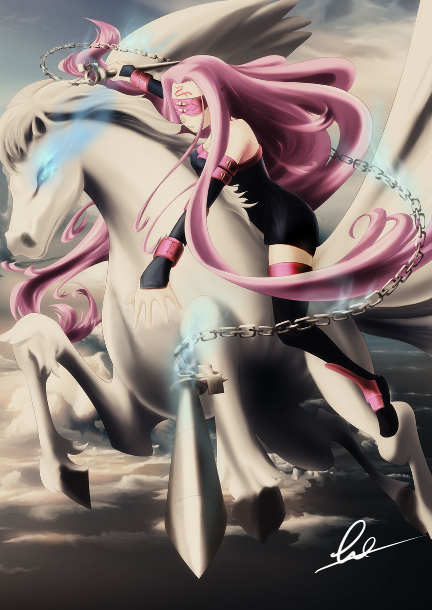 medusa and bellerophon (fate and 1 more) drawn by gradonlong