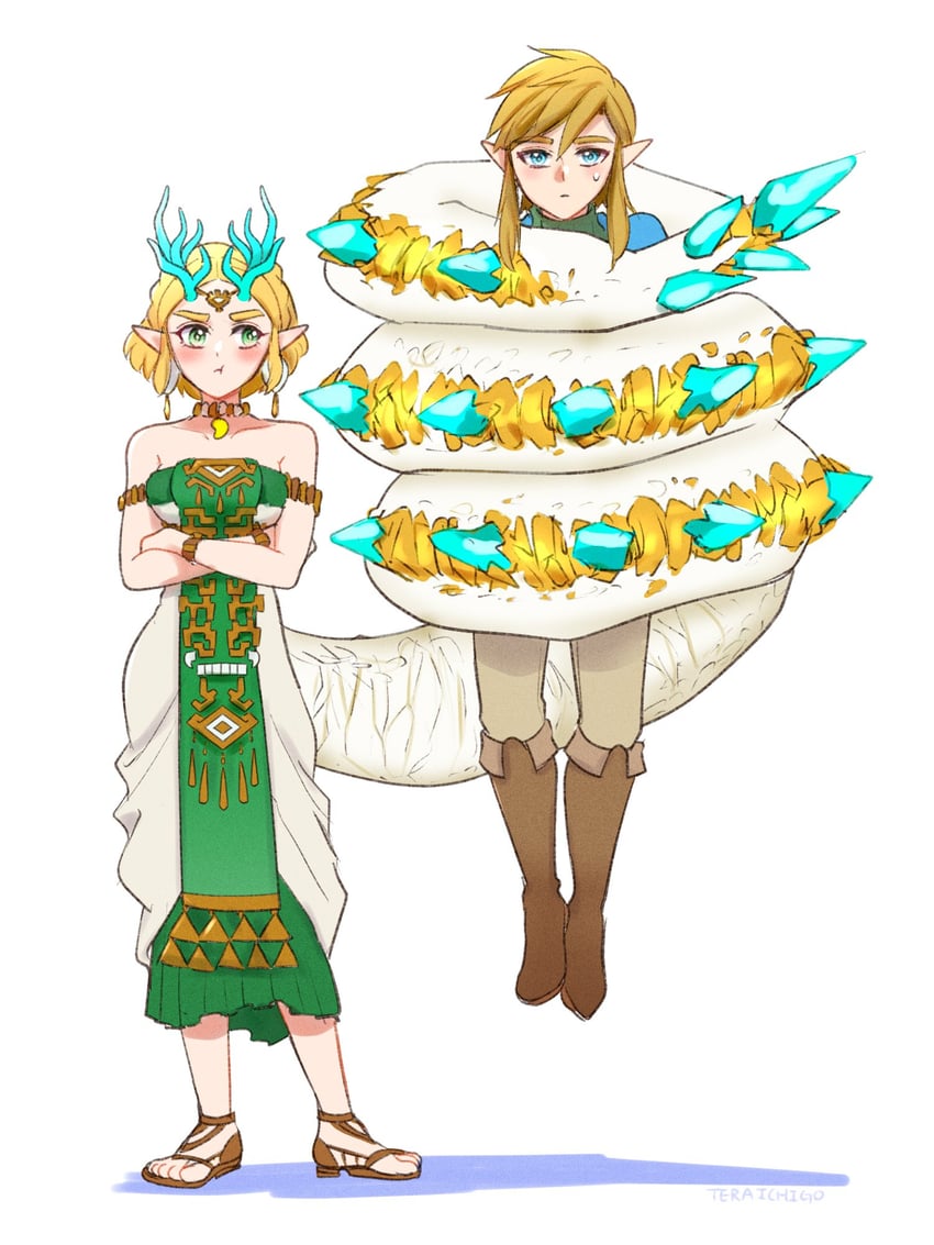link, princess zelda, and light dragon (the legend of zelda and 1 more) drawn by teraichigo