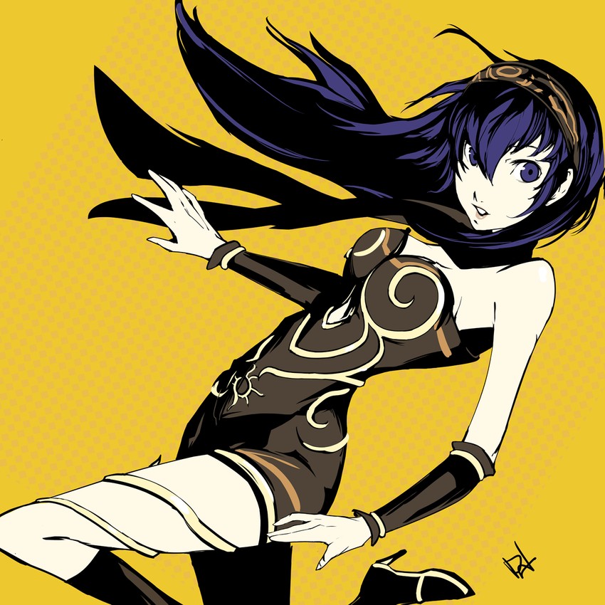 shirogane naoto and kitten (persona and 3 more) drawn by dh_(brink_of_memories)