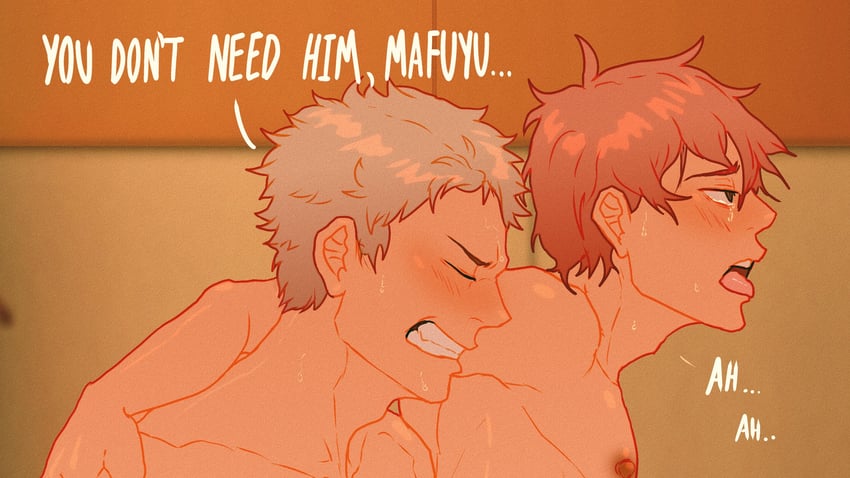 kaji akihiko and satou mafuyu (given) drawn by cuckoo_chan