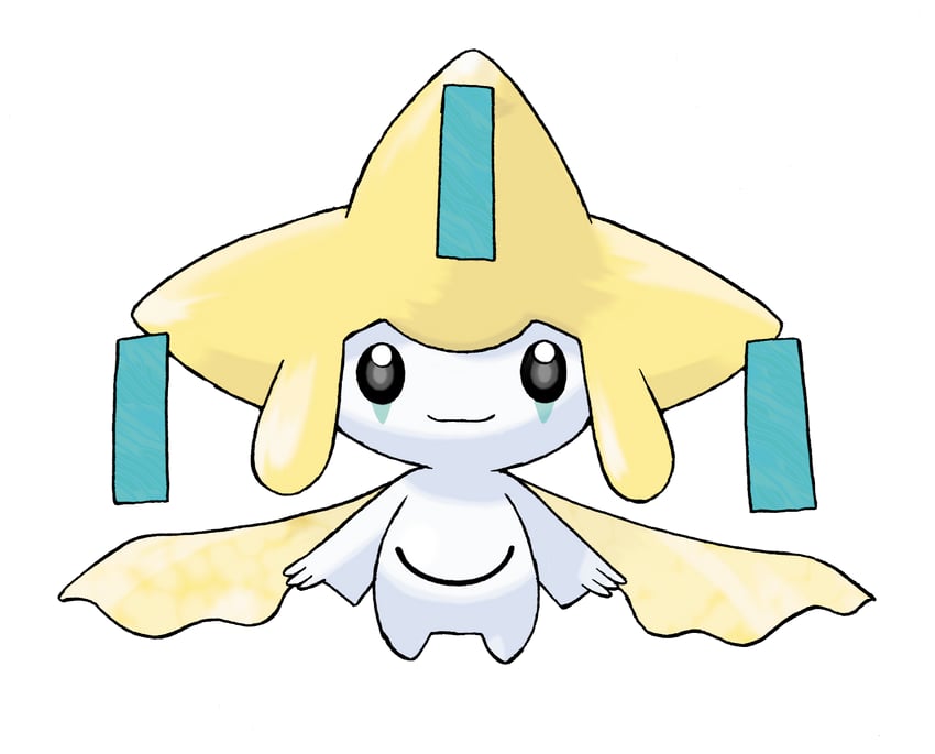 jirachi (pokemon and 1 more) drawn by sugimori_ken