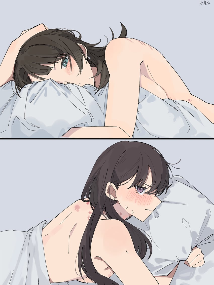 shiina taki and yahata umiri (bang dream! and 1 more) drawn by nanami_(nunnun_0410)