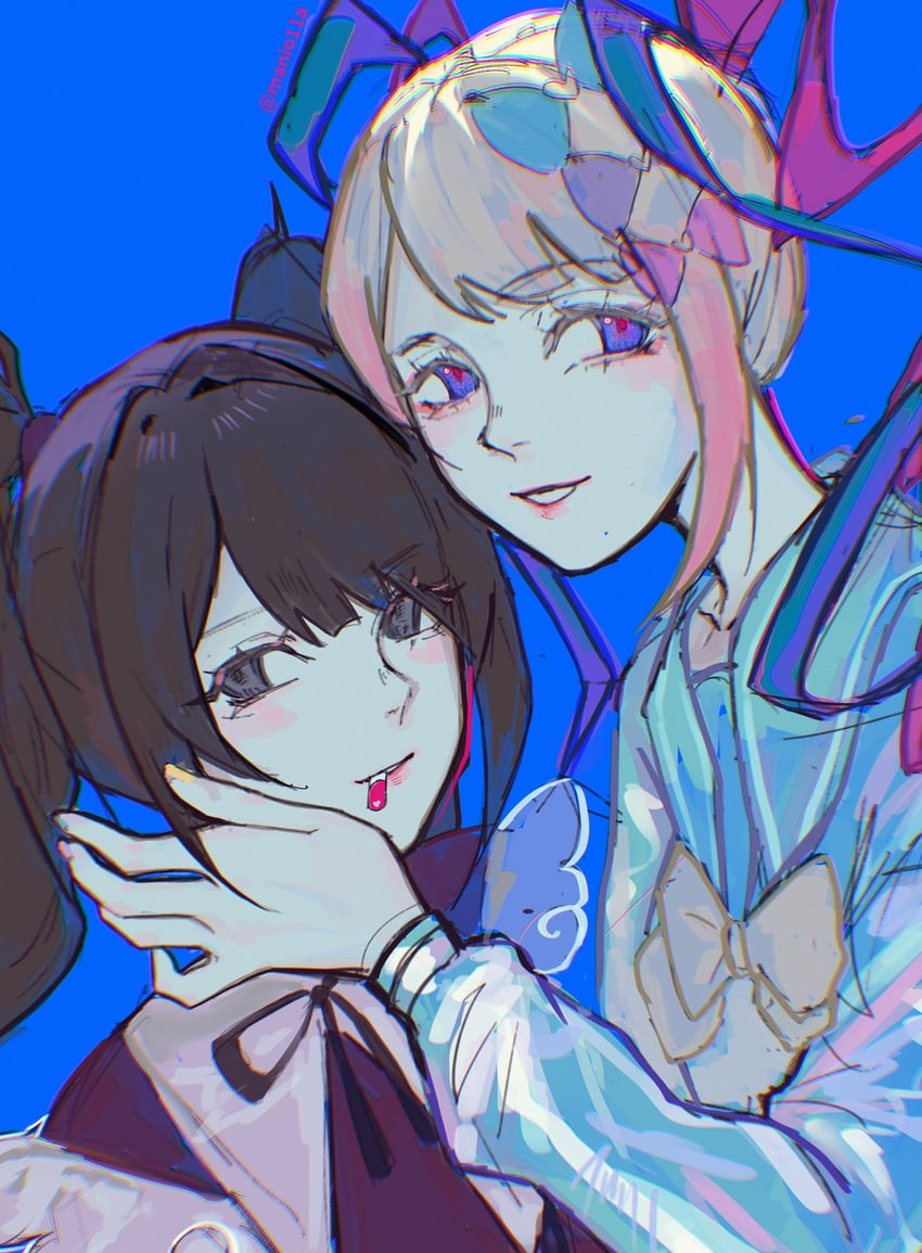 chouzetsusaikawa tenshi-chan and ame-chan (needy girl overdose) drawn by manio11a