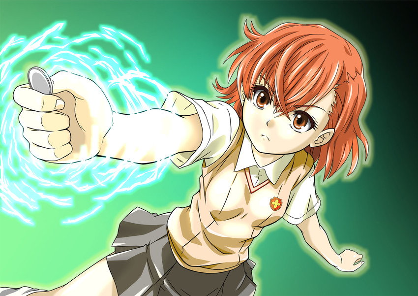 misaka mikoto (toaru majutsu no index and 1 more) drawn by yuta_(maronyann)