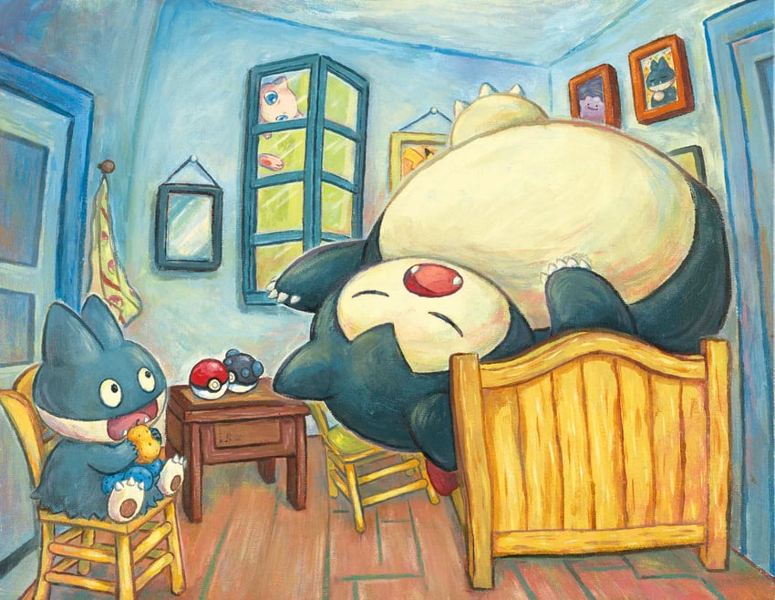 pikachu, mew, snorlax, ditto, and munchlax (pokemon and 1 more) drawn by sowsow