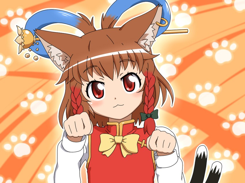 kaenbyou rin, chen, and kaku seiga (touhou) drawn by shirosato