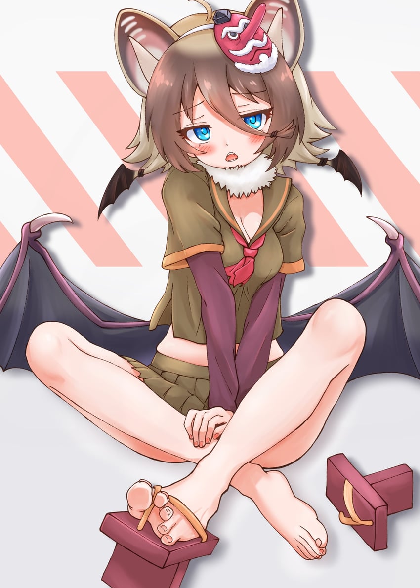 hilgendorf's tube-nose bat (kemono friends) drawn by piki_(zuru-pikio)