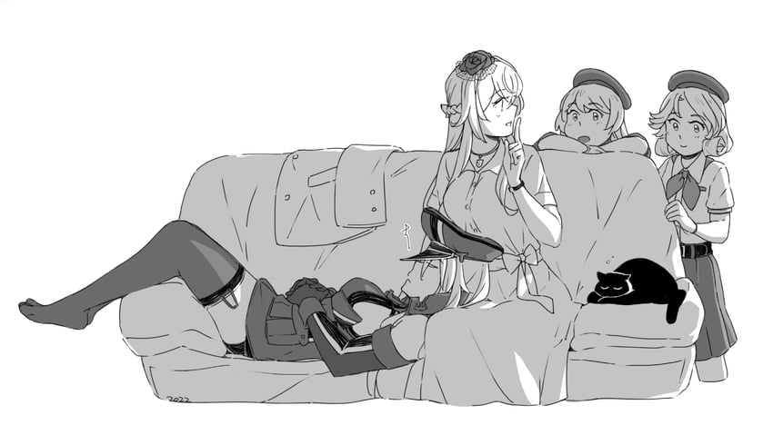 bismarck, warspite, jervis, and janus (kantai collection) drawn by weidashming