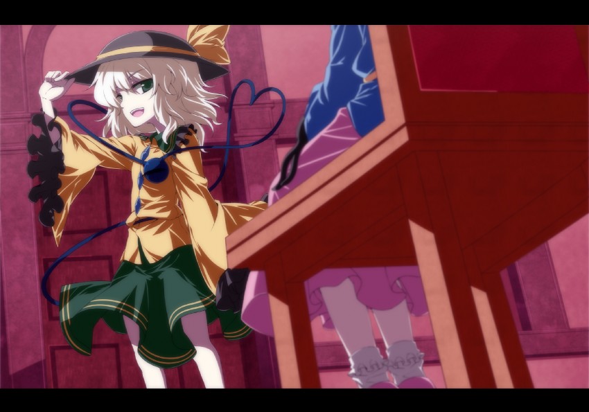 komeiji koishi and komeiji satori (touhou) drawn by isa