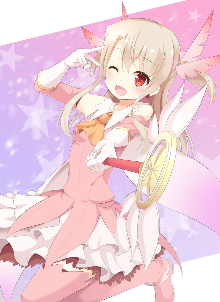illyasviel von einzbern, prisma illya, and magical ruby (fate and 1 more) drawn by aibumi