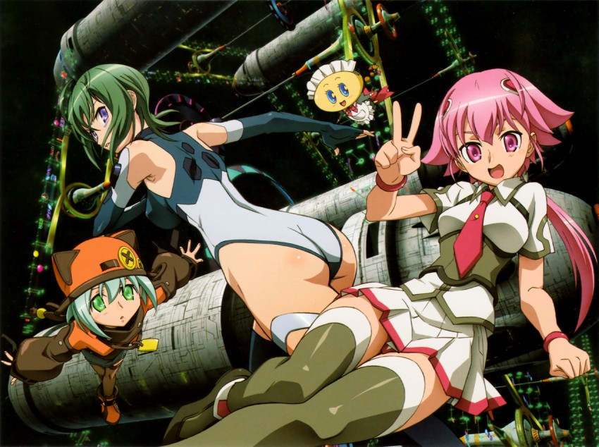 kannagi itsuki, shishidou akiha, shishidou imoko, and kawai honoka (sora wo kakeru shoujo) drawn by kabashima_yousuke